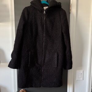 LOFT Black Teddy Jacket with Hood